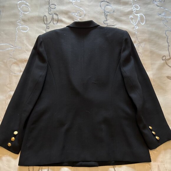 Vintage D'Oraz Double Breasted Blazer with Brass Button Details - Picture 2 of 14